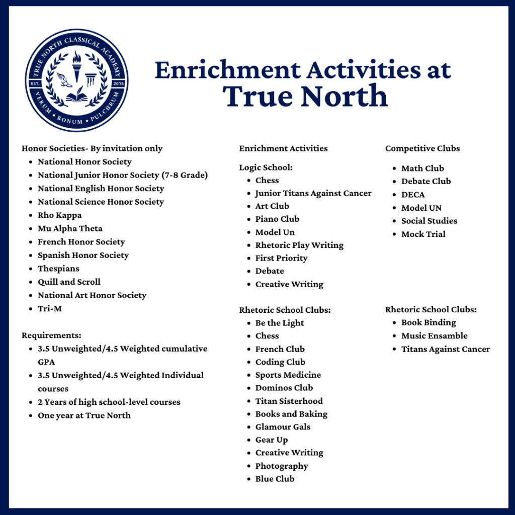 Clubs and Organizations | True North Classical Academy